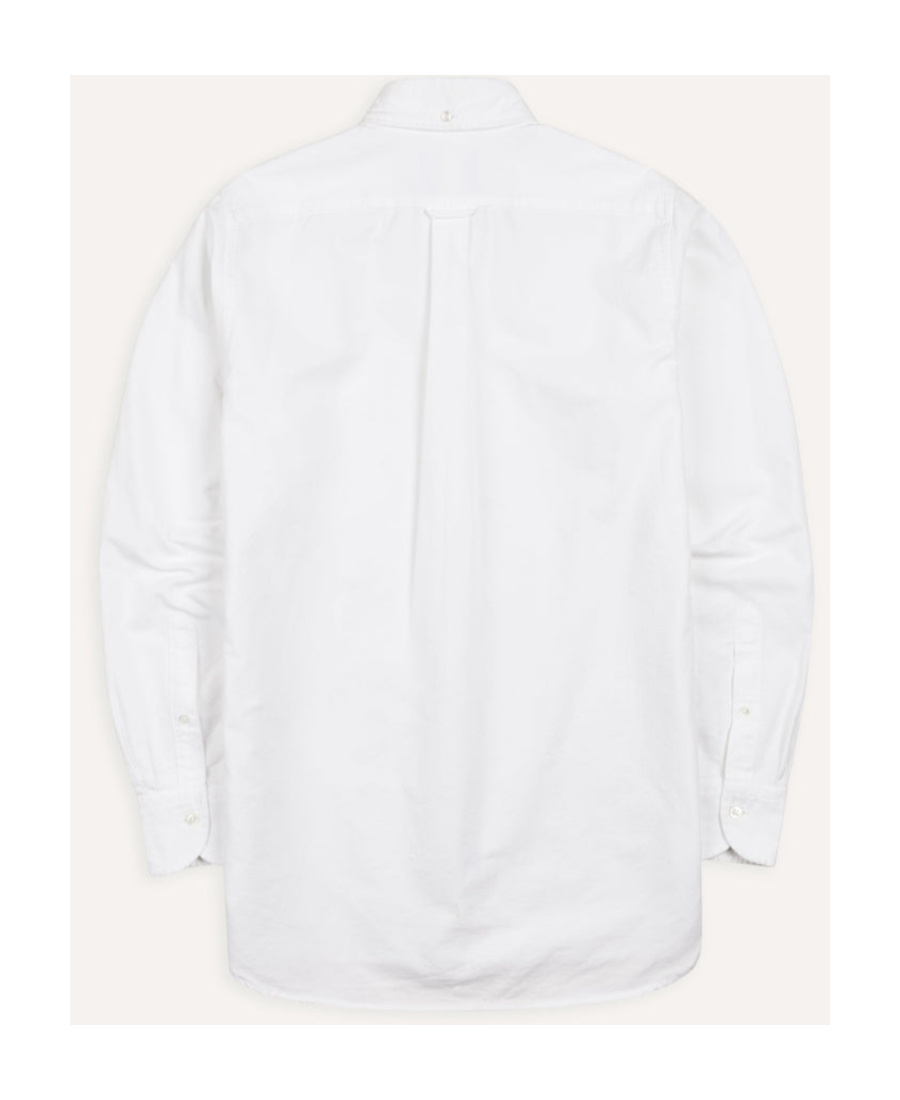 Drake's London Long-sleeved Shirt In White