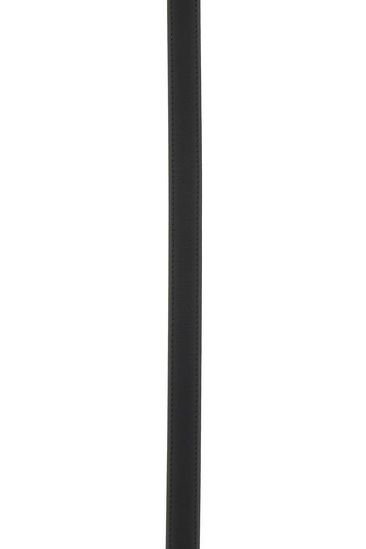 Loewe Anagram Belt In Smooth Calfskin In Black