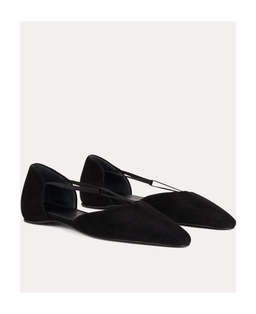 TOTÊME THE T-STRAP SUEDE BALLERINA SHOES 