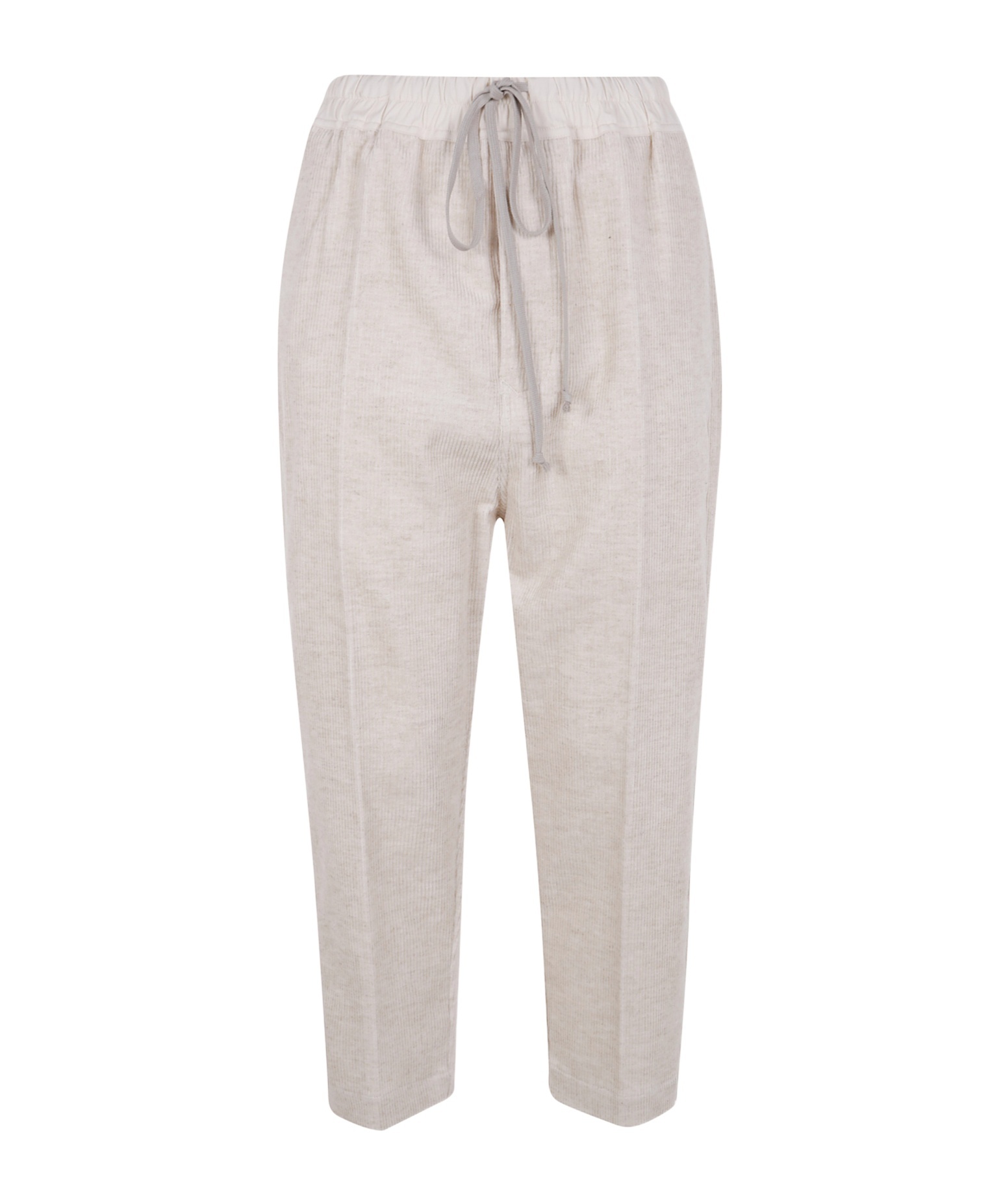 Rick Owens Drawstring Pocket Trousers In Neutral
