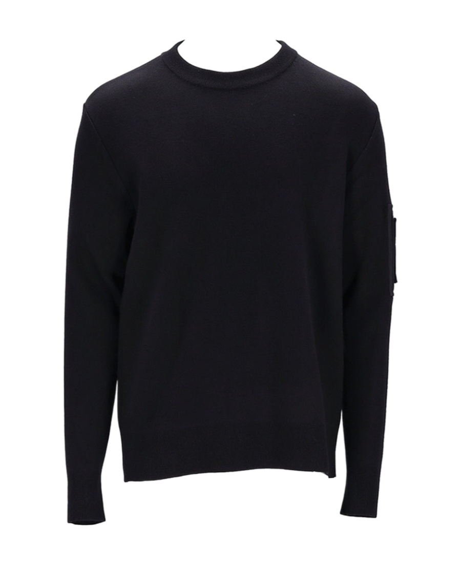 Givenchy Pocket-appliqué Wool Jumper In Black