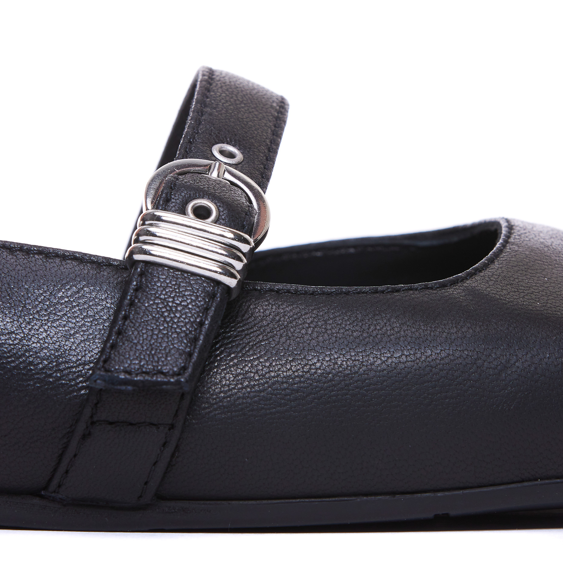 Shop Vic Matie Ankle Strap Flat Shoes In Black