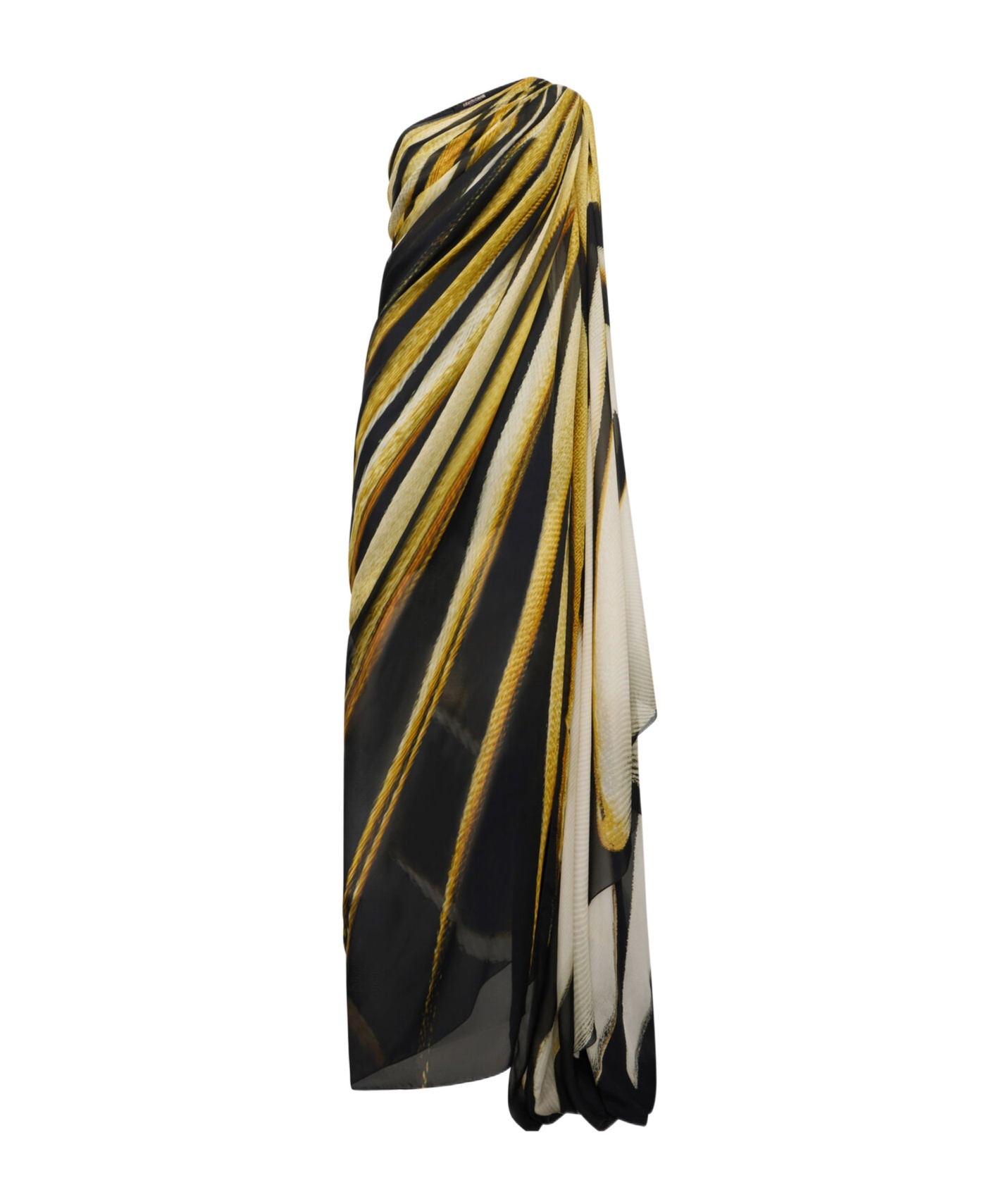 Roberto Cavalli One-shoulder Dress In Black