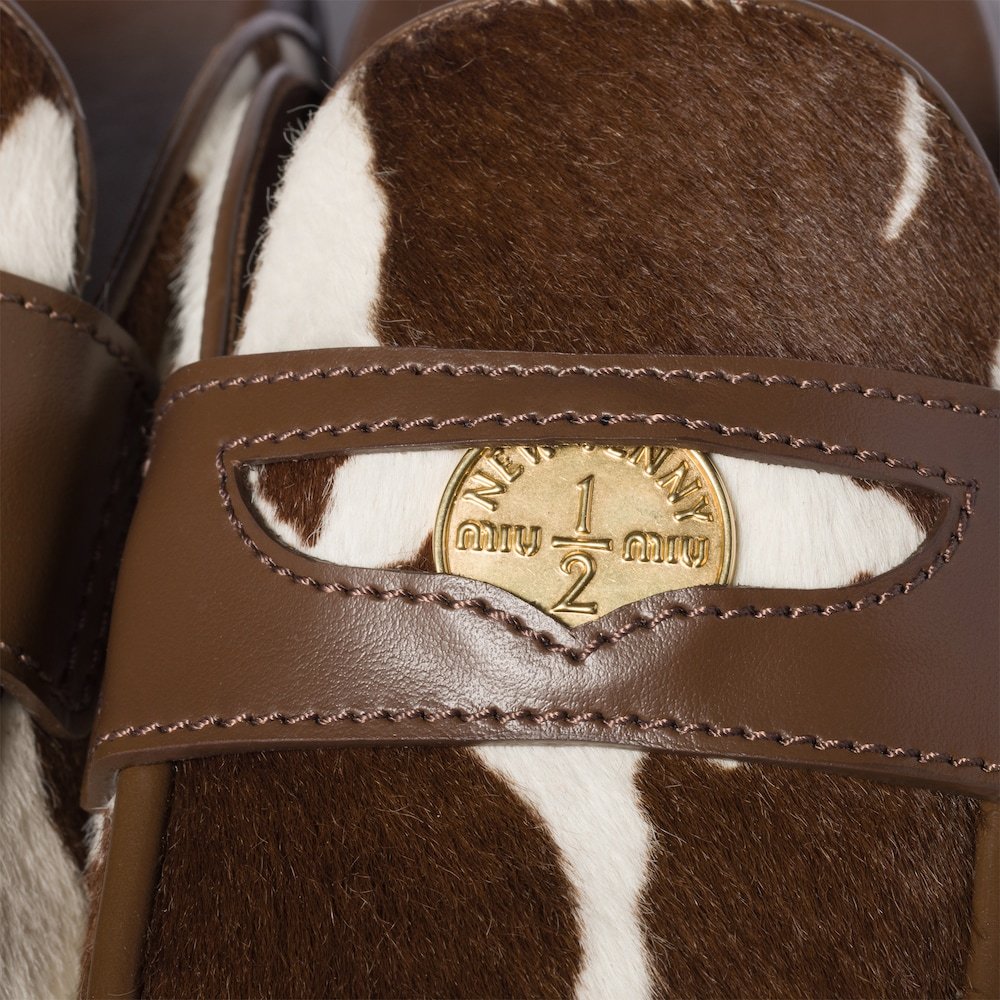 Miu Miu Printed Leather Mule