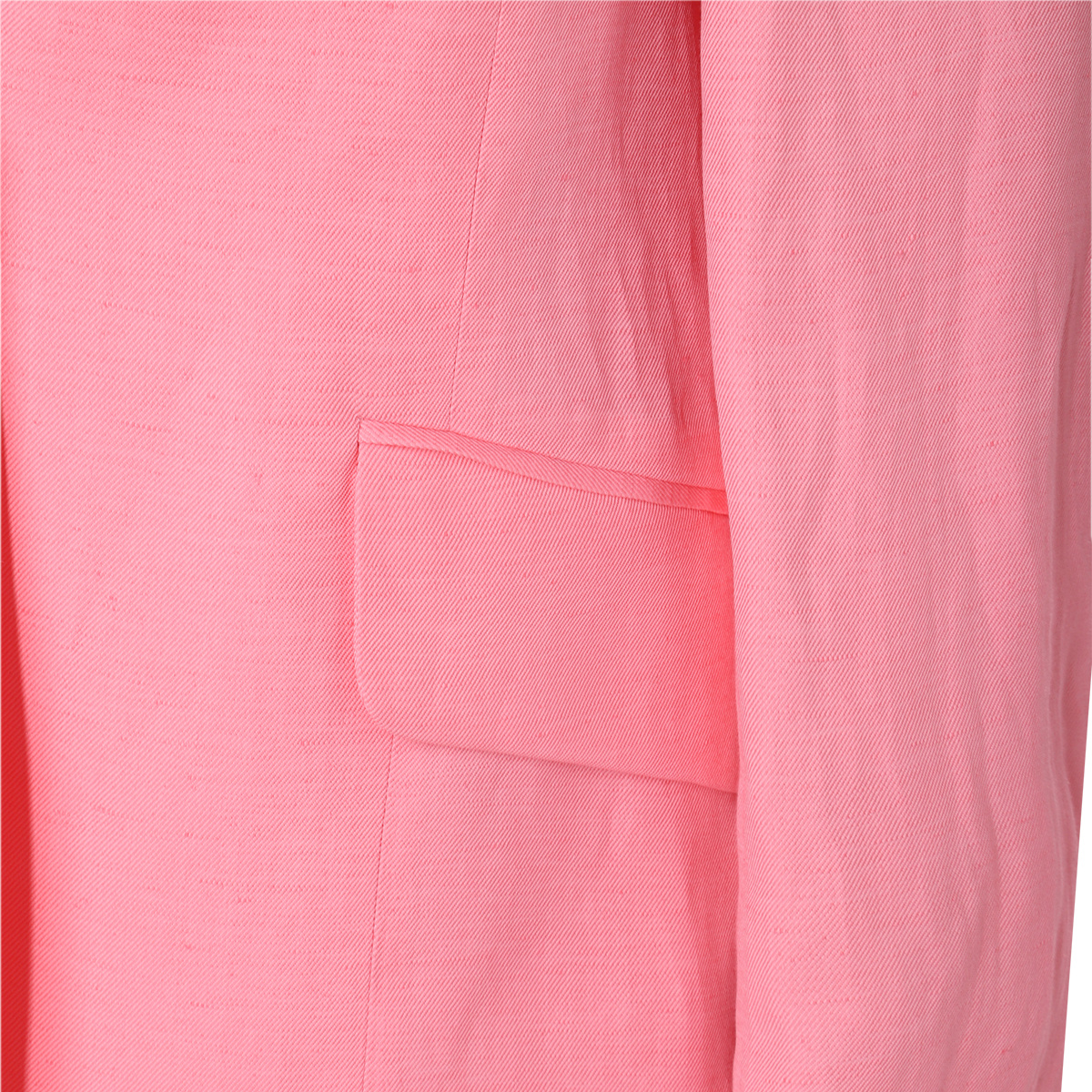 Stella Mccartney Viscose And Linen Single-breasted Blazer In Pink