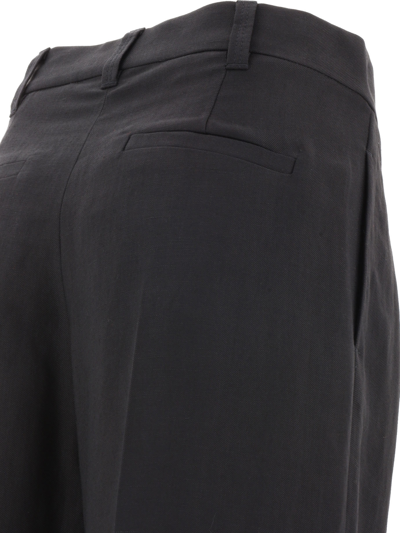 Brunello Cucinelli Pleated Straight-leg Trousers In Black