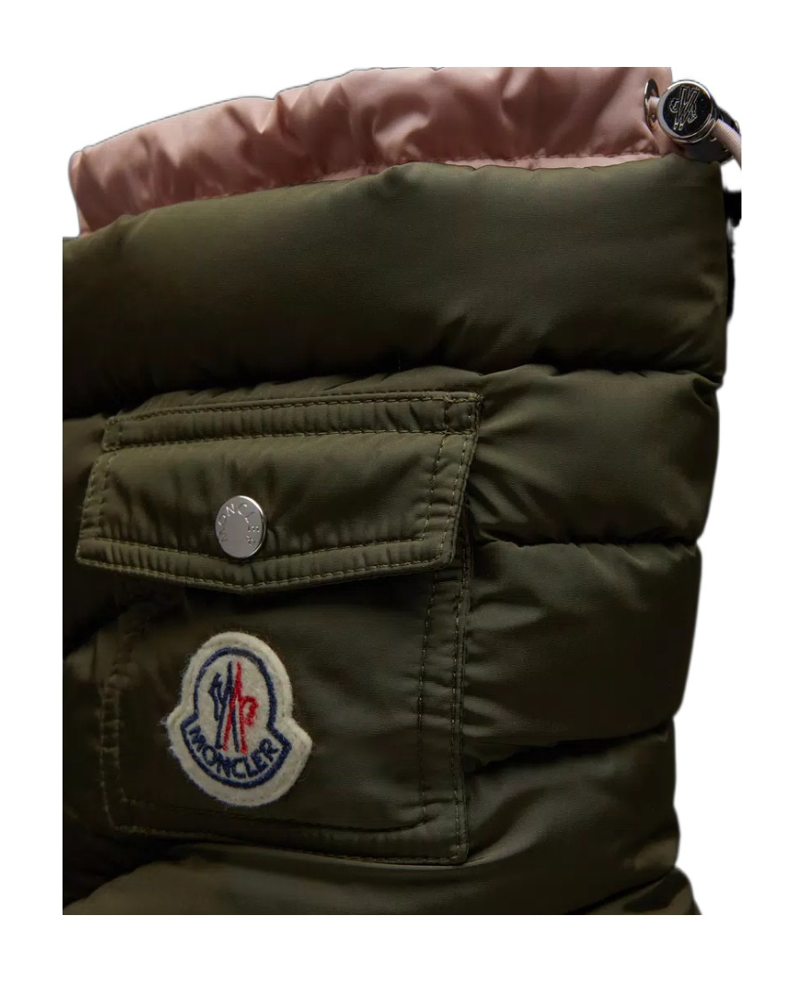 Shop Moncler Gaia Pocket Mid Boots In Green
