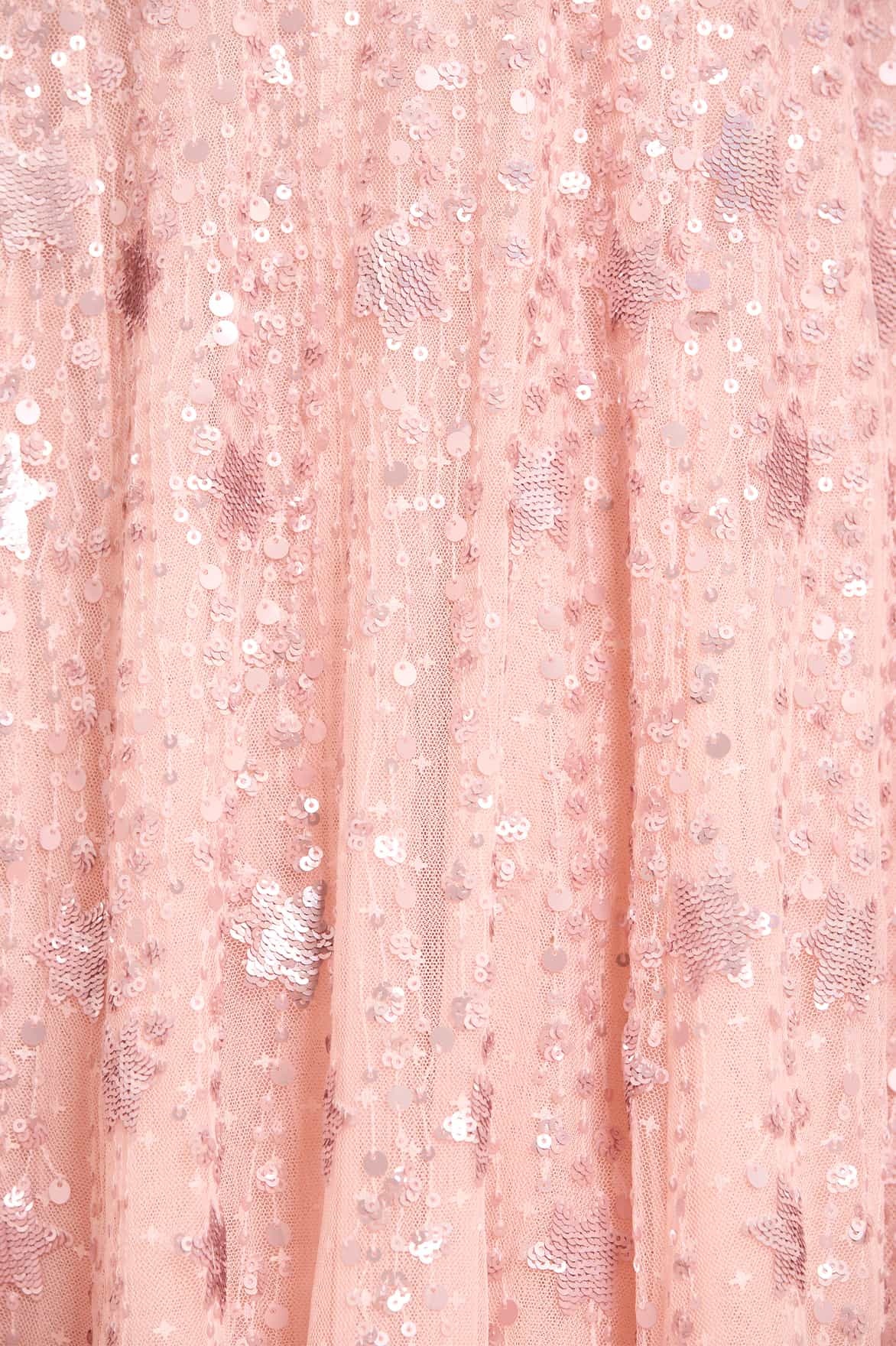 Needle & Thread Shooting Stars Long-sleeved Gown In Pink