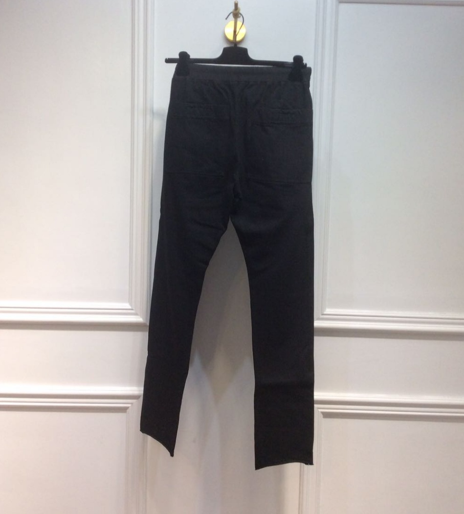 Rick Owens Drkshdw Drawstring Cotton Track Pants In Black