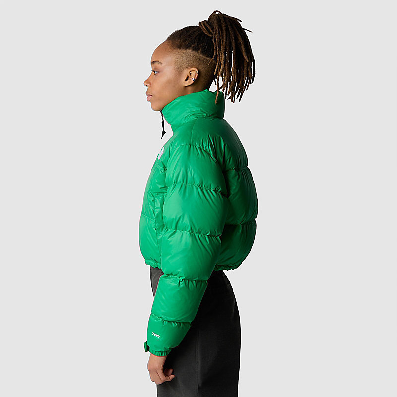 The North Face Nuptse Short Jacket In Green