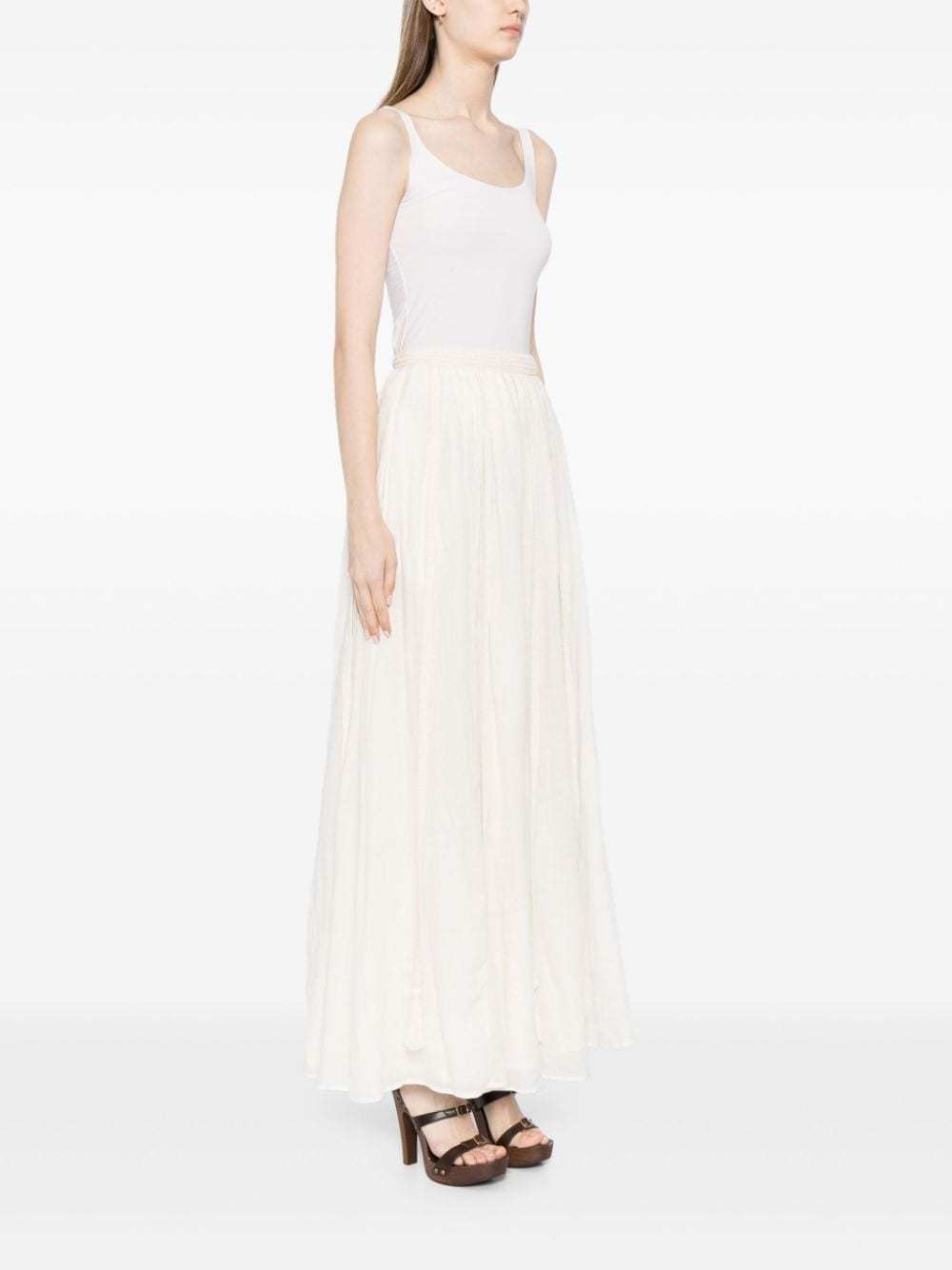 Ulla Johnson Super-long Midi Skirt In Neutral