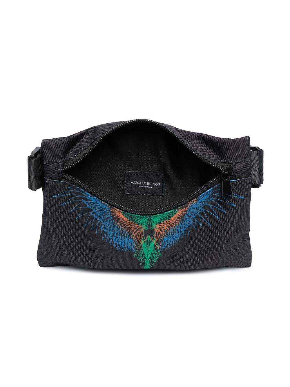 MARCELO BURLON COUNTY OF MILAN WINGS PRINTED WAIST BAG