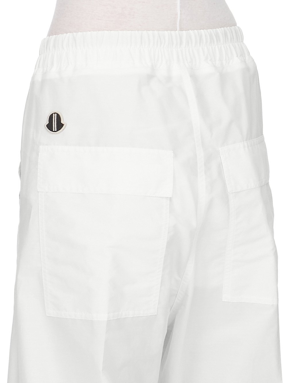 Moncler X Rick Owens Drawstring Casual Pants In White