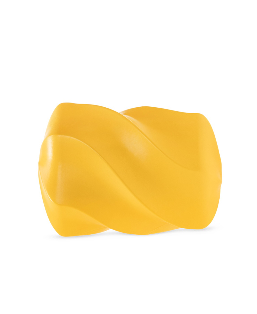 Bottega Veneta Bv Whirl Leather Clutch In Yellow