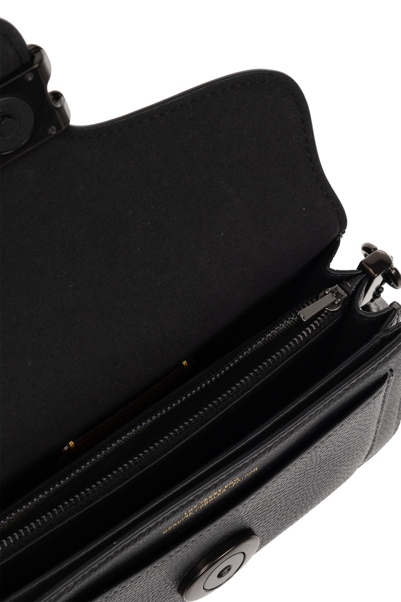 Coach Tabby Pebbled-leather Shoulder Bag In Black