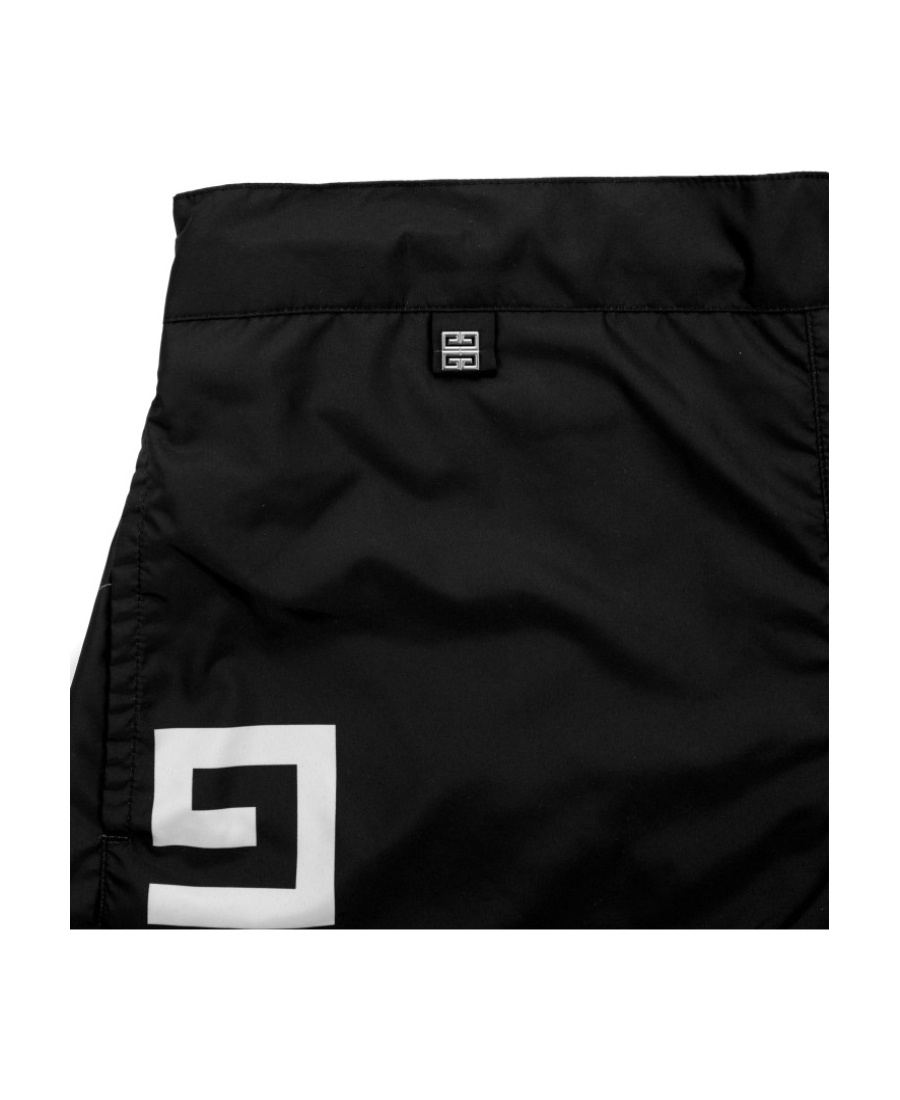 Givenchy Logo-print Elasticated-waist Swim Shorts In Black