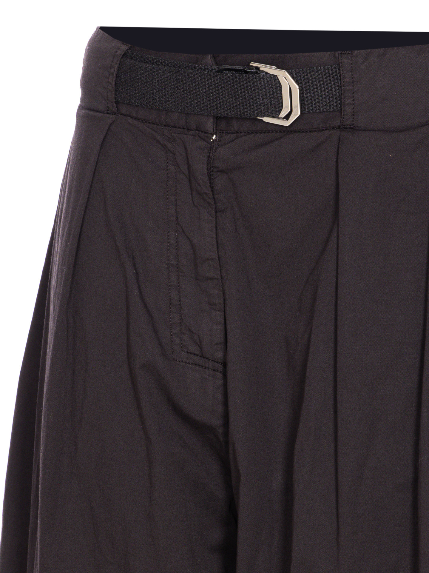 Pinko Belted Wide Leg Tapered Trousers In Multi