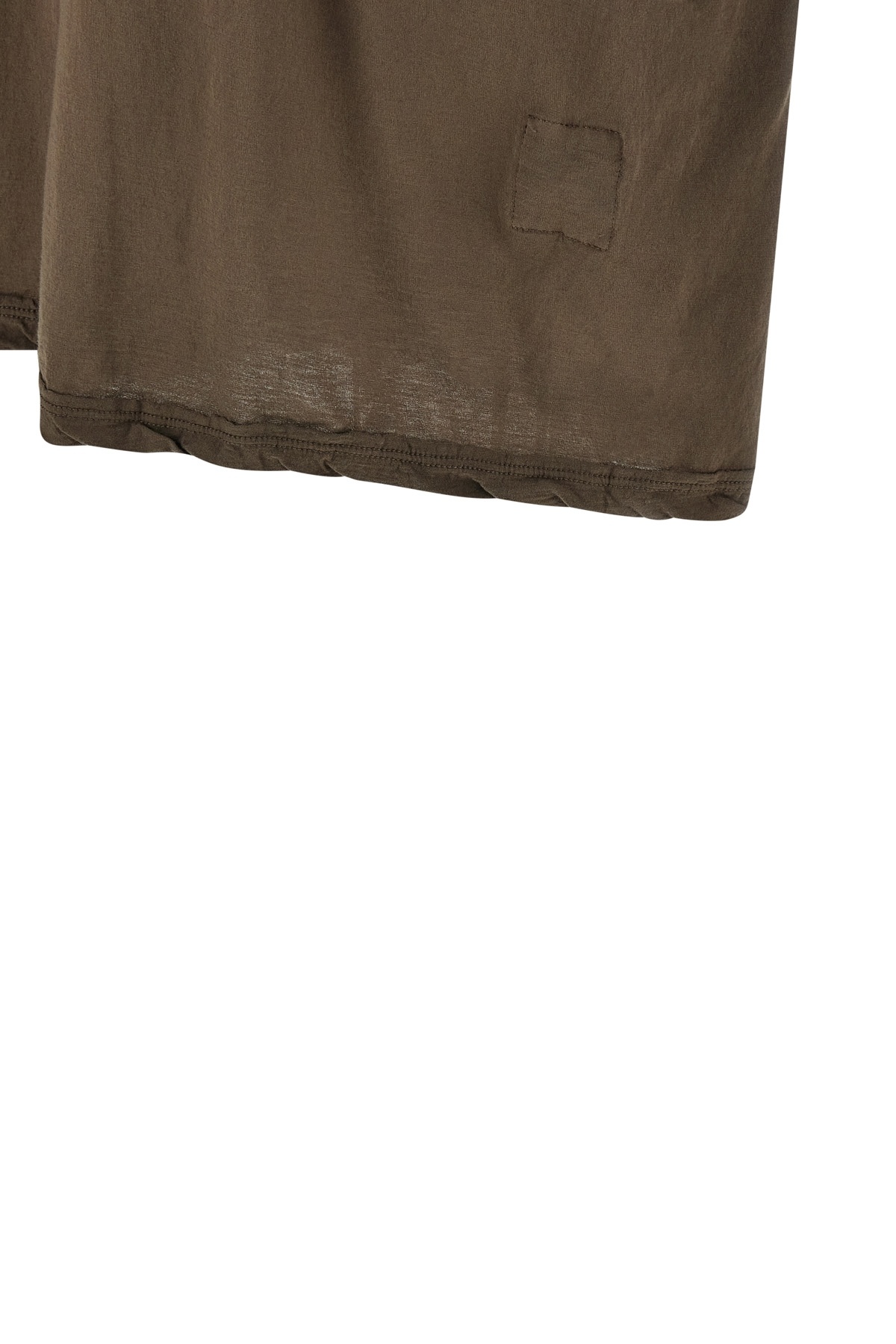 Rick Owens Drkshdw Sleeveless Crew Neck Top With Distressed Detailing In Brown