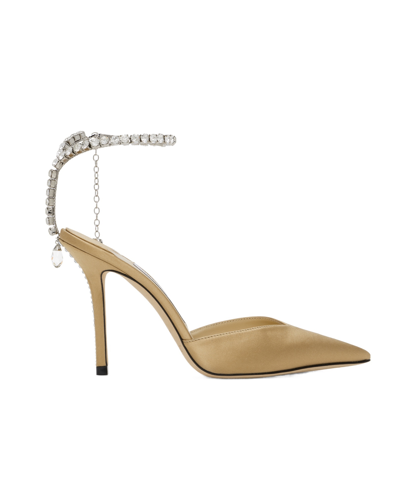 Jimmy Choo Saeda 100 Crystal-embellished Patent-leather Pumps In Multicolor