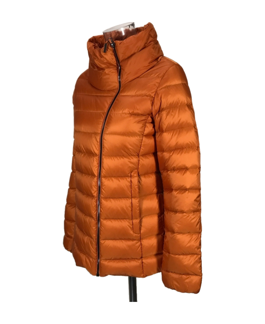 Weekend Max Mara Long-sleeved Down Jacket In Orange