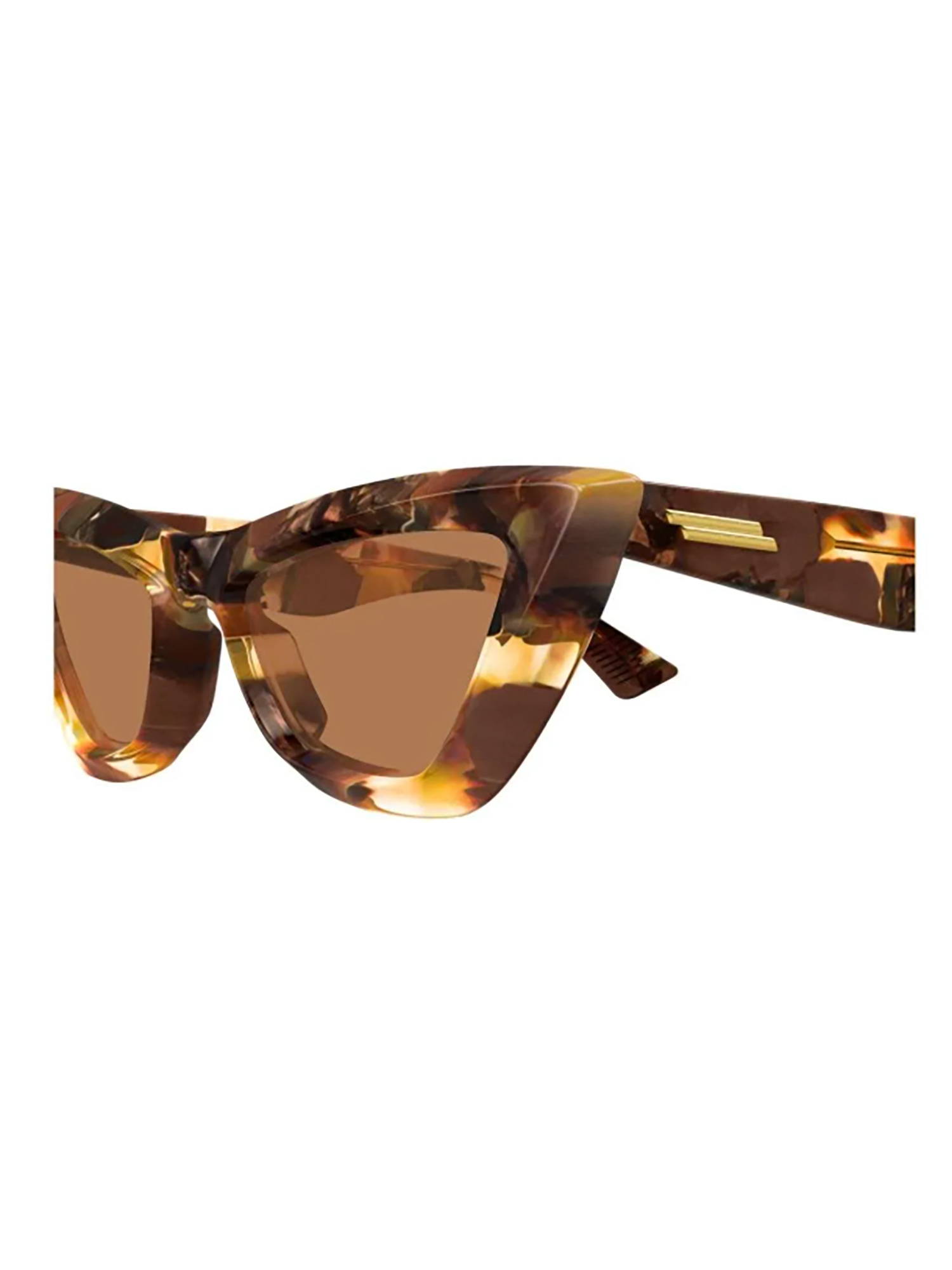 Bottega Veneta Eyewear Cat-eye Frame Sunglasses In Brown