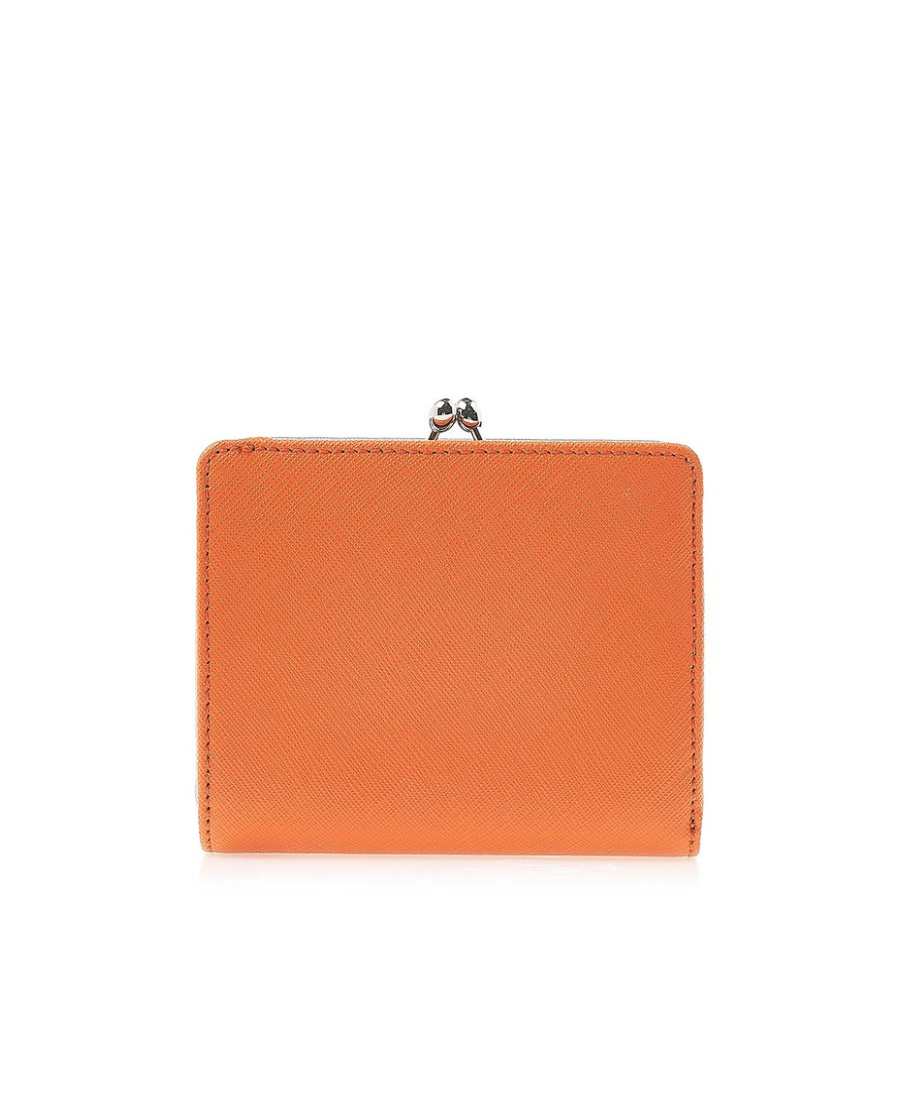 Vivienne Westwood Orb Logo-plaque Wallet In Orange