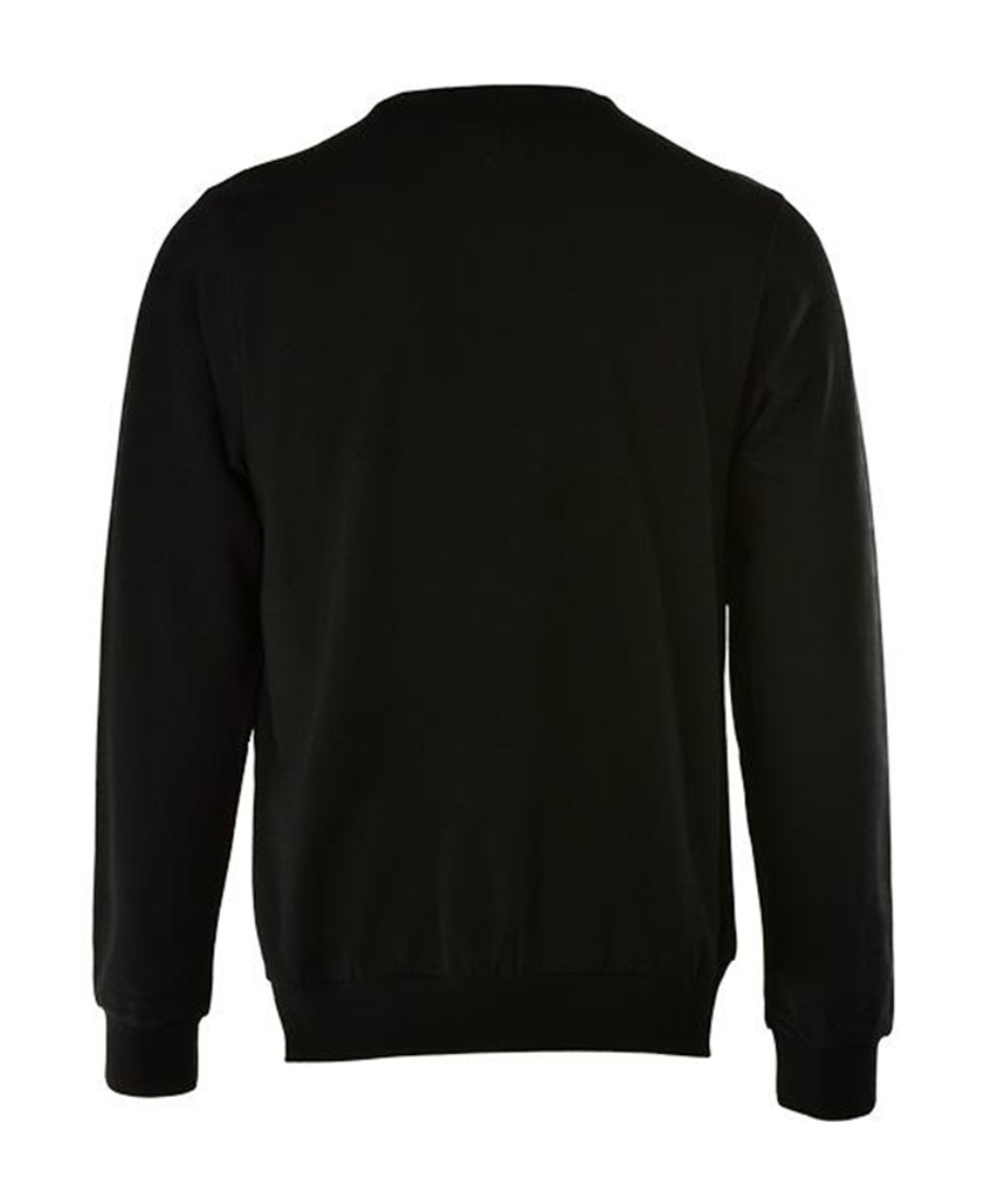 Paul & Shark Round-necked Logo Sweater In Black