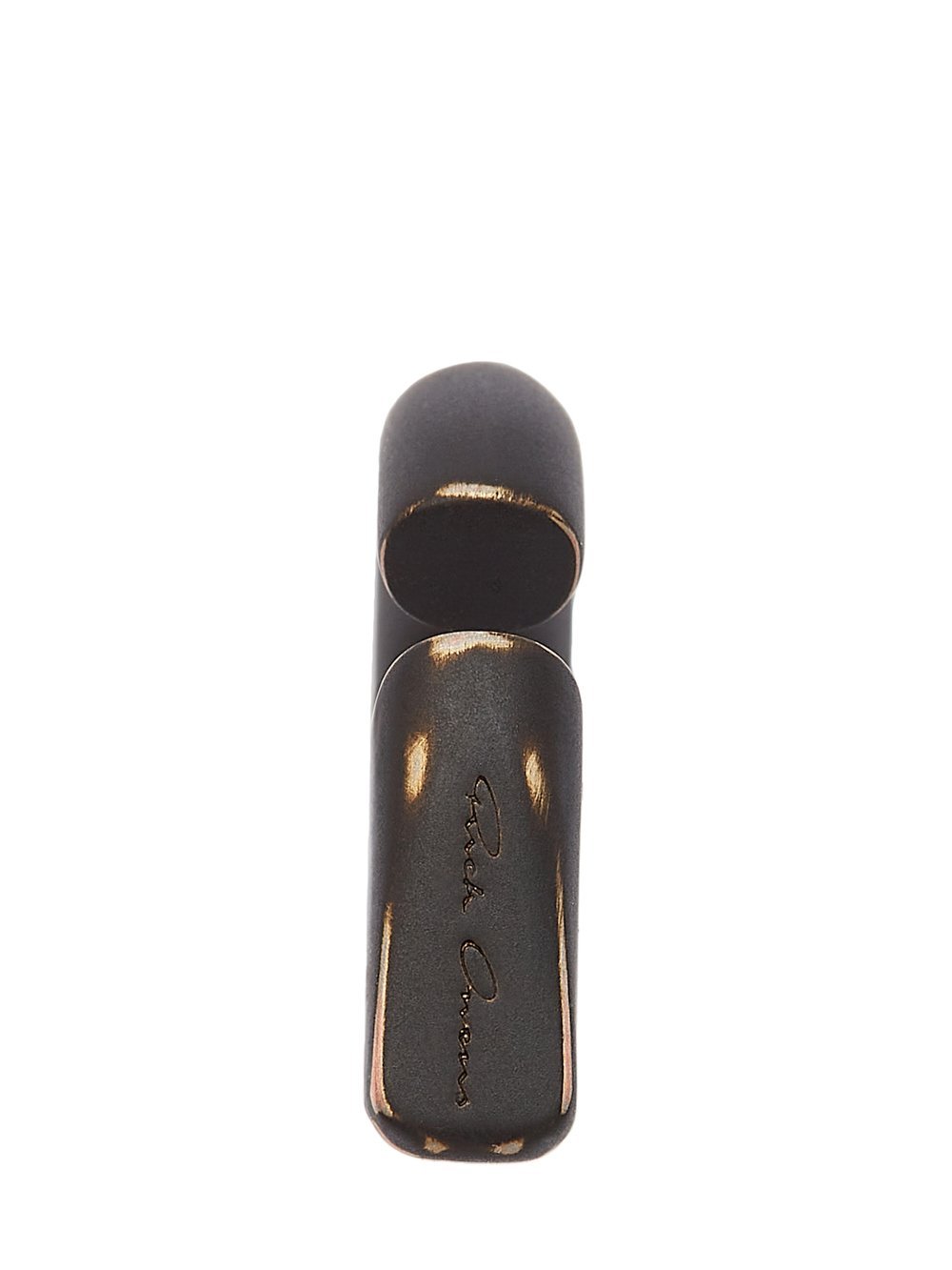 Rick Owens Round Claw-set Earrings In Black