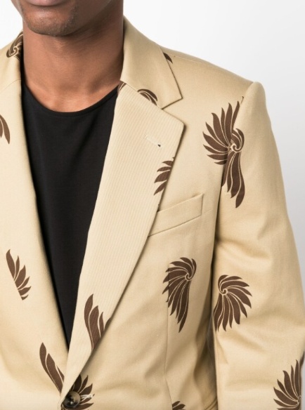 Dries Van Noten Long-sleeved Coat In Nude