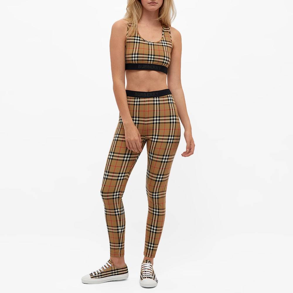 Burberry Dalby Check Sport Top In Nude