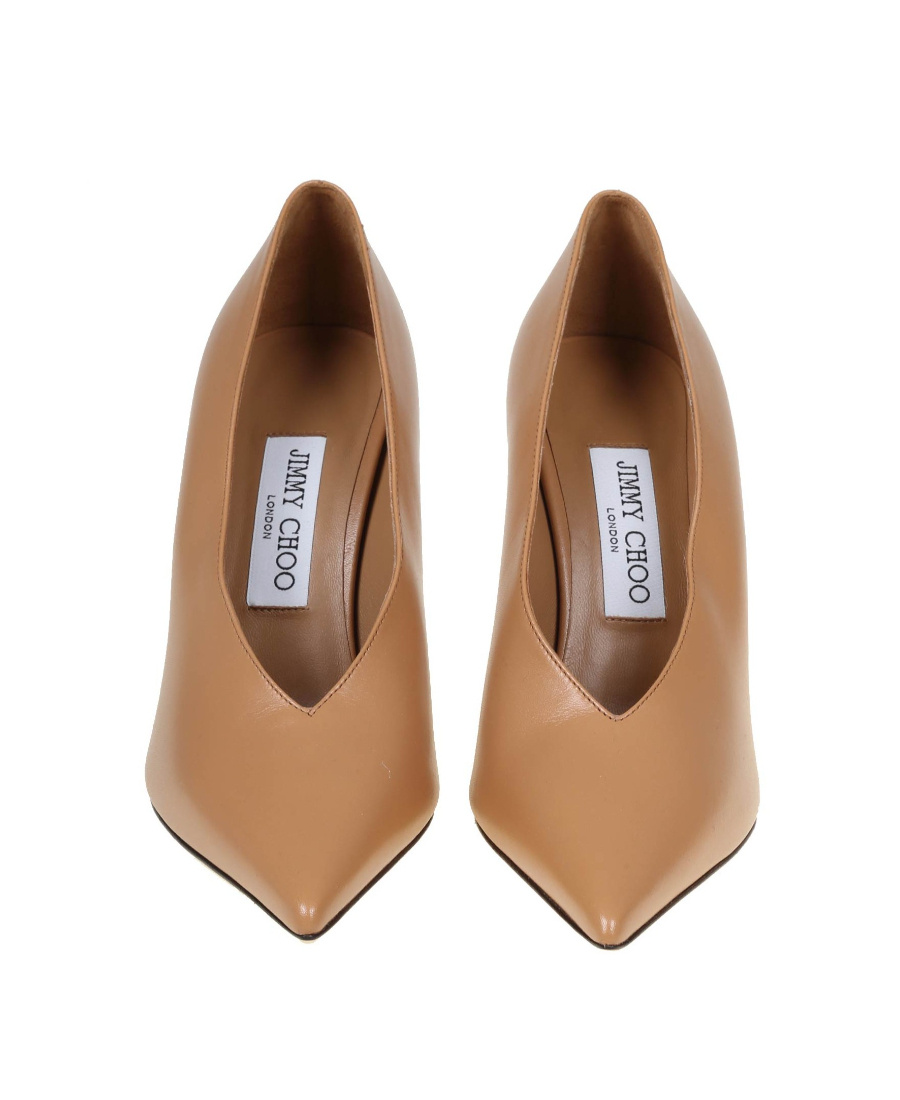 Jimmy Choo Maryanne 100mm Leather Pumps In Nude