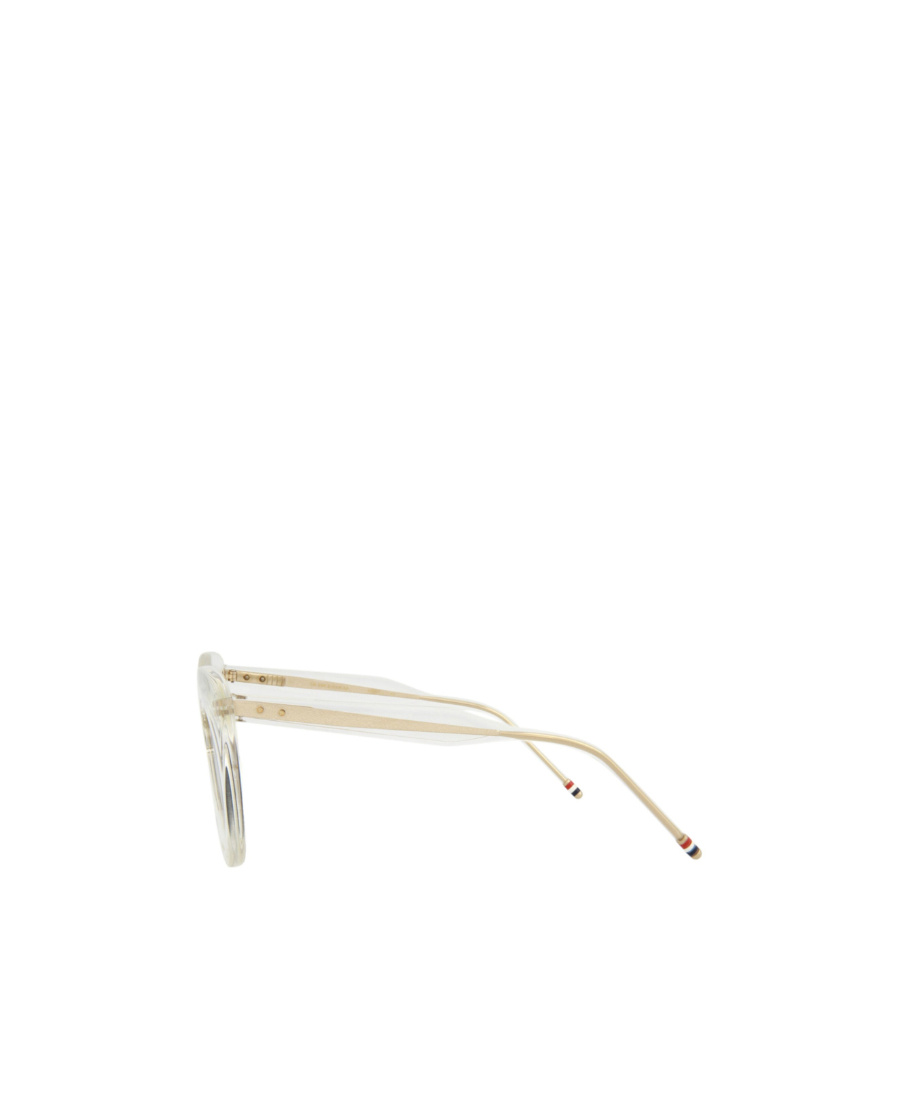 Thom Browne Logo Sunglasses In White