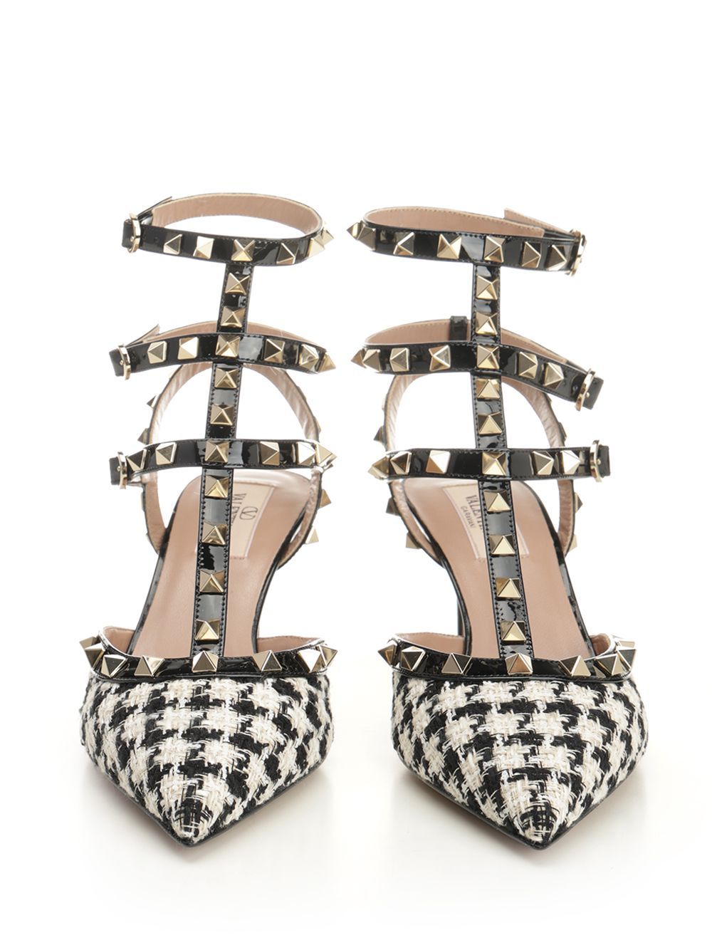 Valentino Pointed High Heel Sandals In Black