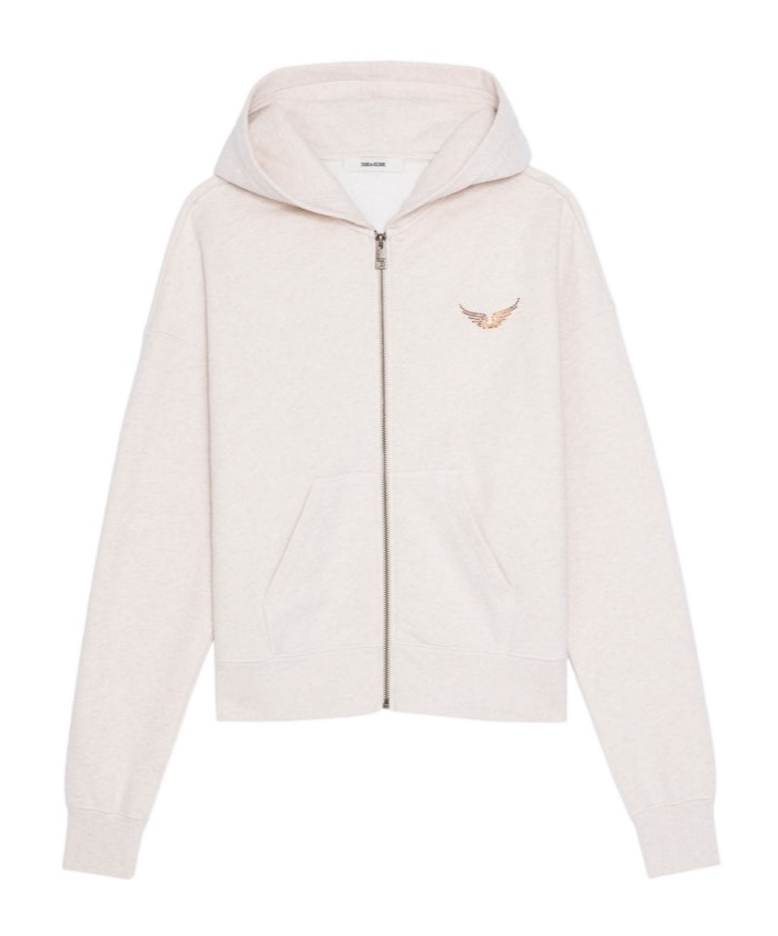 Zadig & Voltaire Long Sleeve Sweatshirt In Neutral