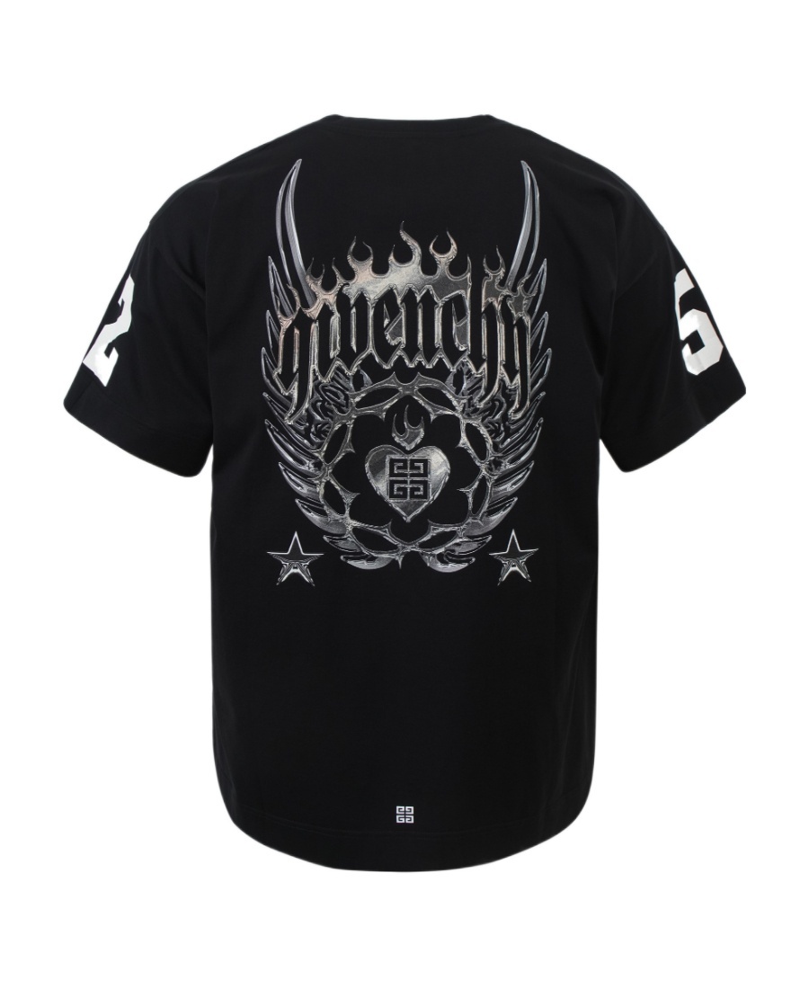 Givenchy Graphic-print Cotton T-shirt In Black