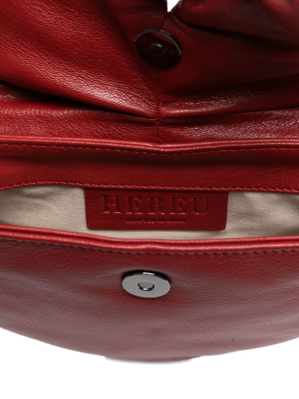 Hereu Heart-shaped Shoulder Bag Adjustable Strap In Red