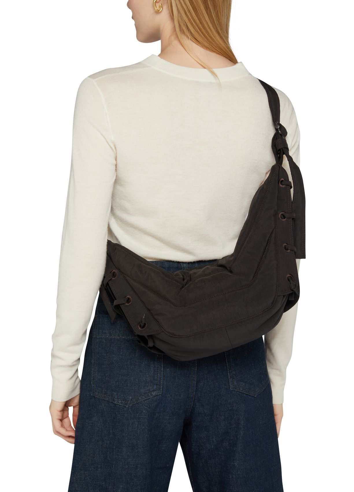 Lemaire Soft Game Cross-body Bag In Dark Chocolate