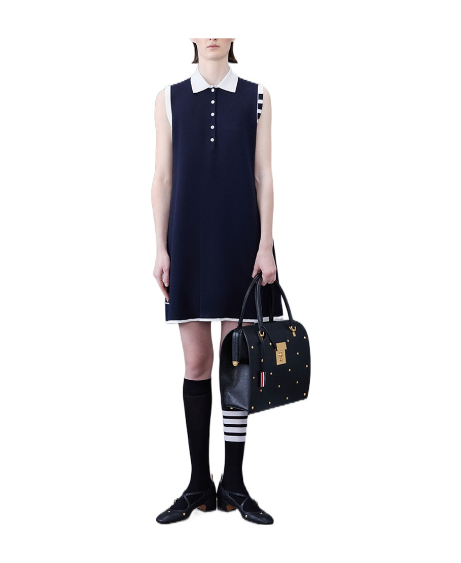 Thom Browne Signature 4-bar Stripe Dress
