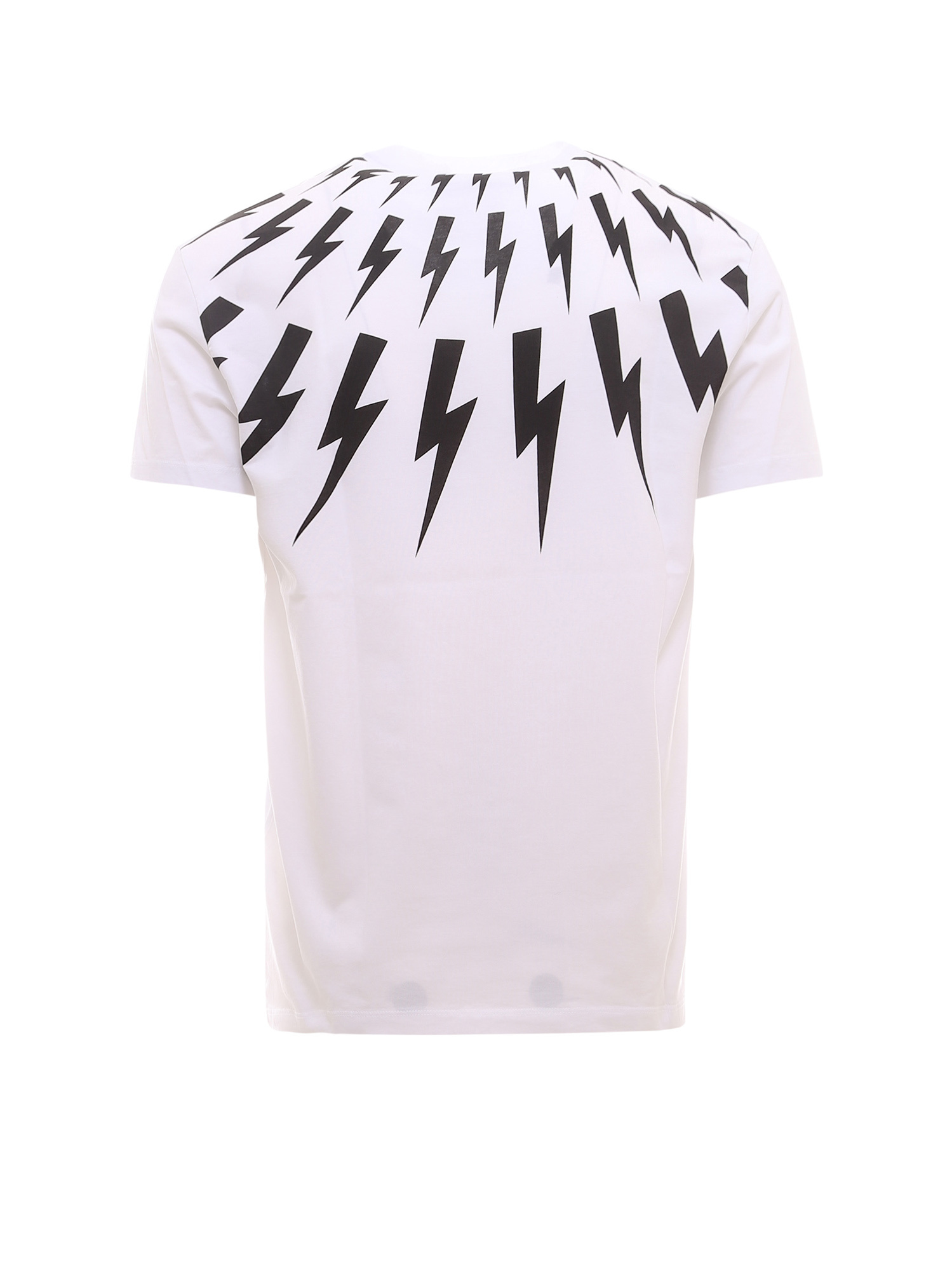 Neil Barrett X Felix The Cat Thunder Bolt T-shirt In White