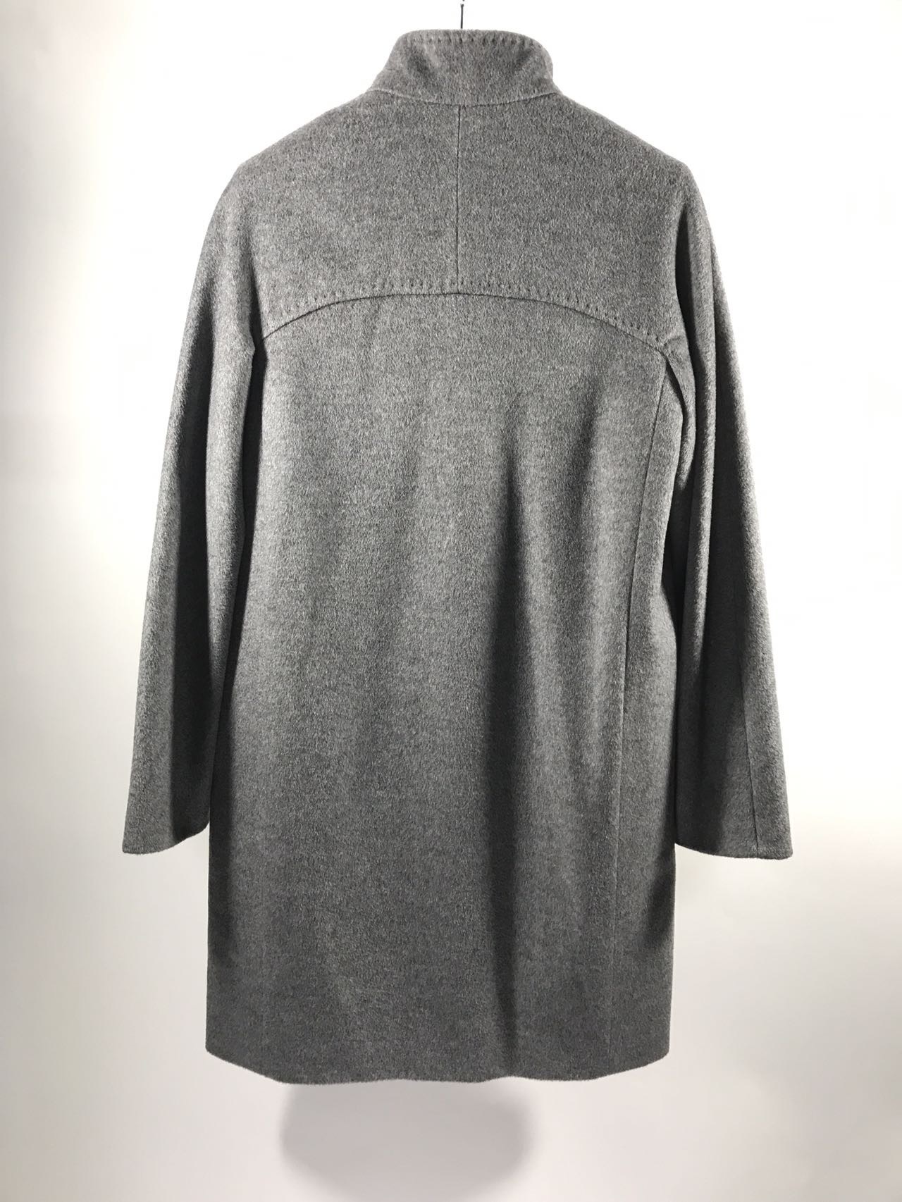 Max Mara Long-sleeved Coat In Gray