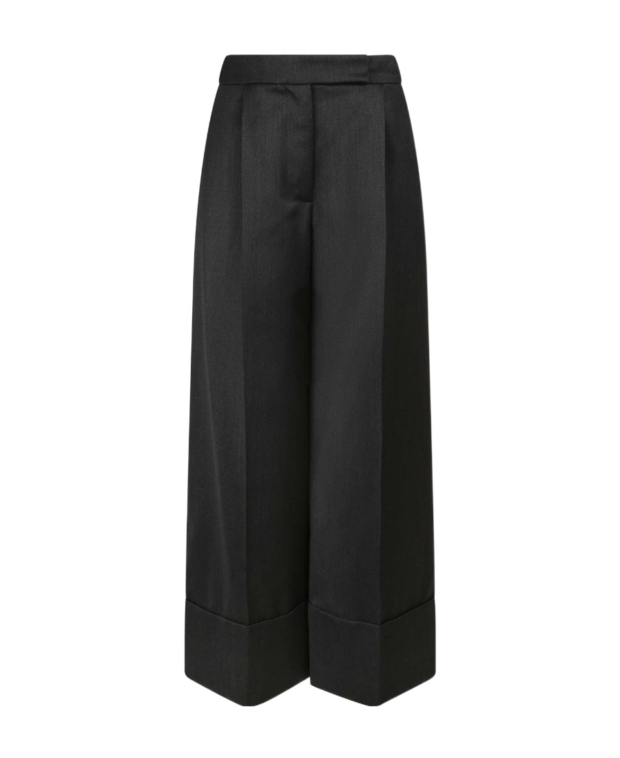 Simone Rocha Pantalon De Tailleur Ample En Laine Mélangée In Black