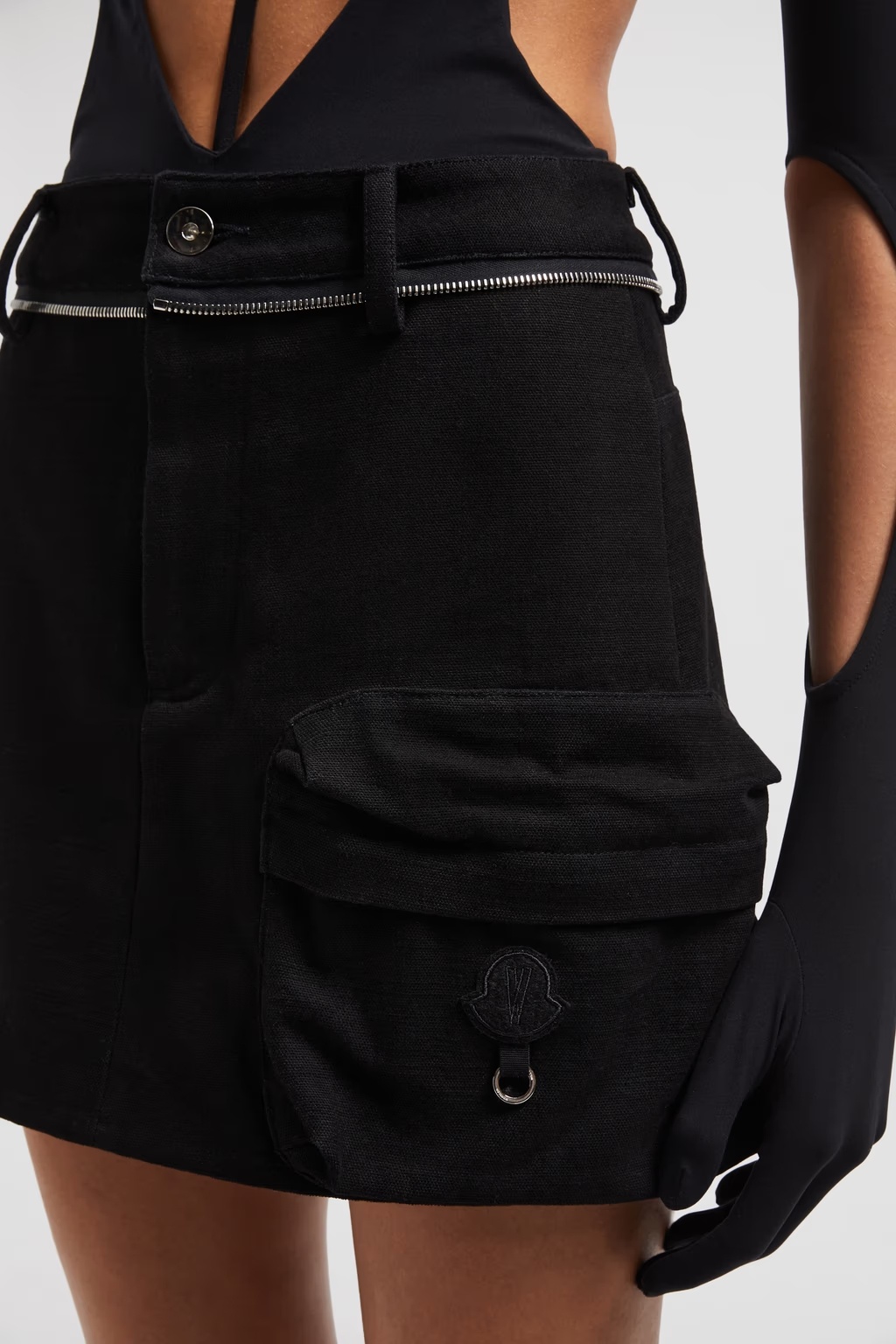 Moncler Genius X Willow Smith Belt-loop Skirt In Black