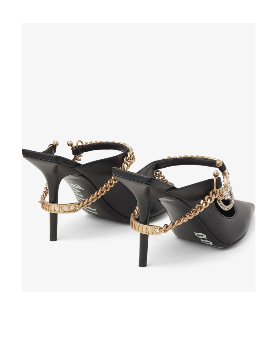 Jimmy Choo X Jean Paul Gaultier Bing Pointed Hallow Heels In Black