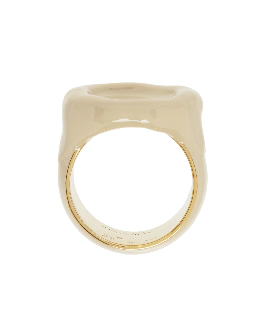 Bottega Veneta Seal Ring In Yellow
