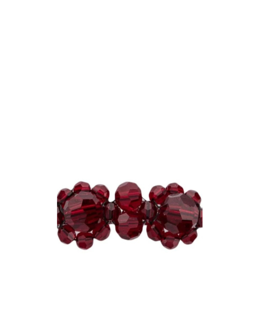 Simone Rocha Faceted-bead Hair Clip In Red