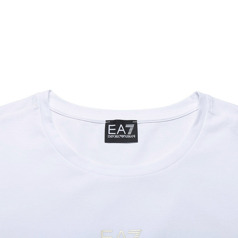 Ea7 Logo Printed T-shirt In White