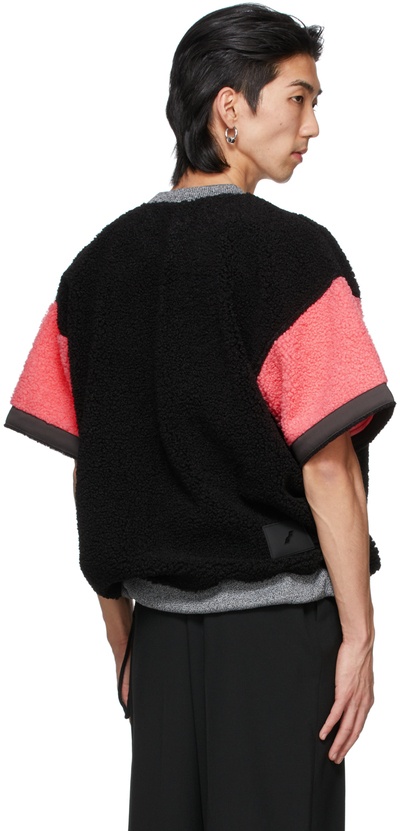 We11 Done Spliced T-shirt In Black