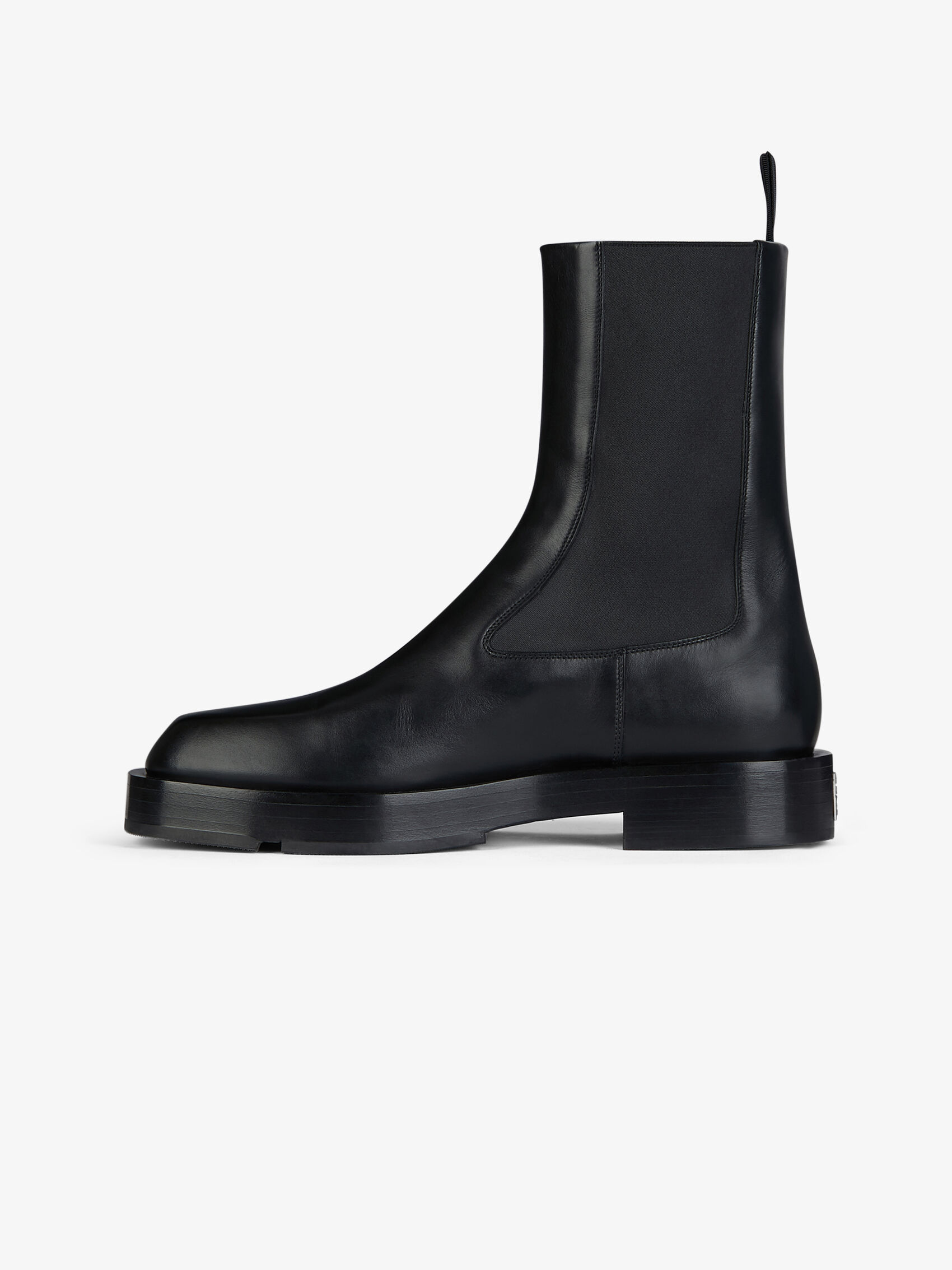 Shop Givenchy 4g Plaque Chelsea Boots In Black