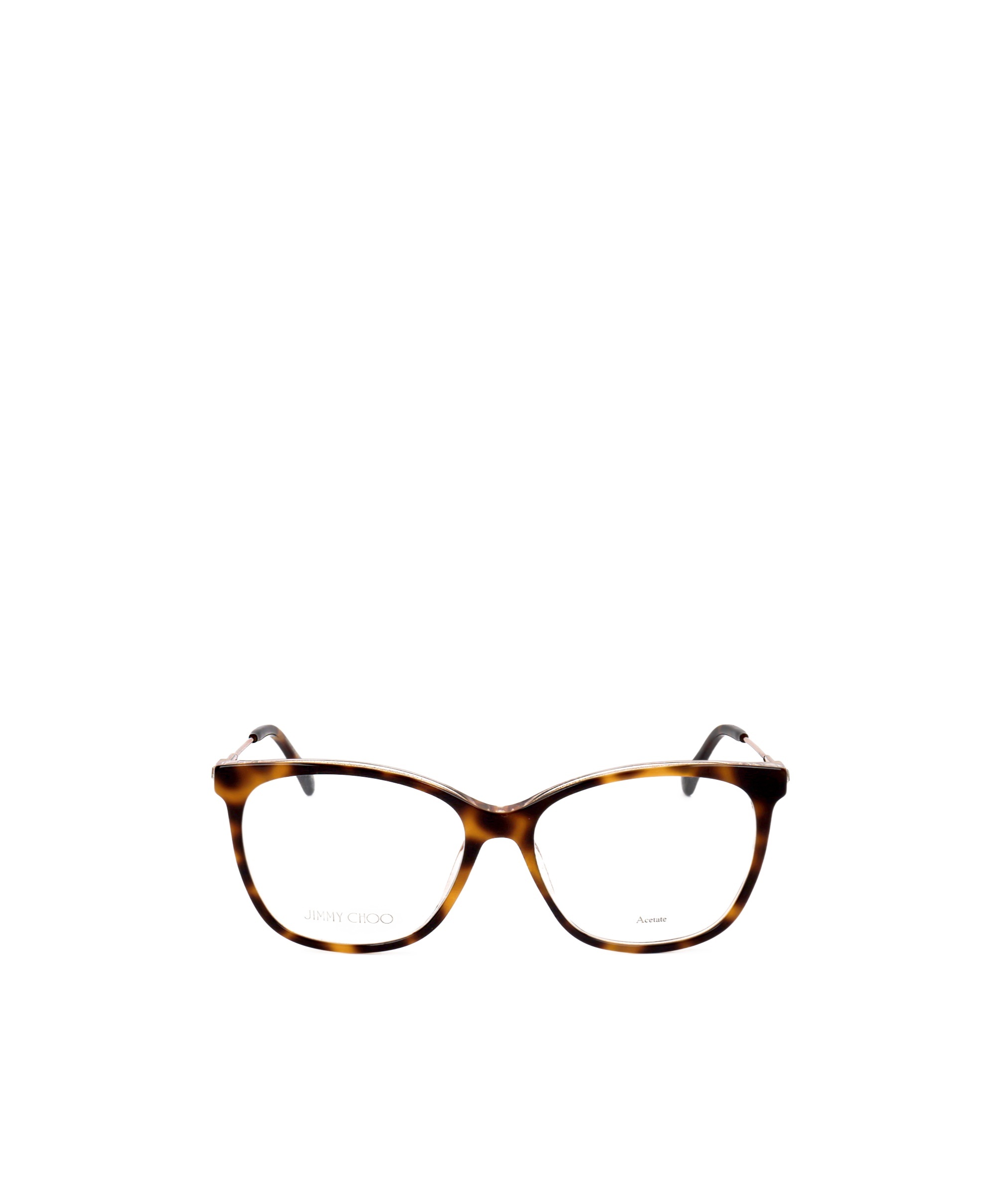 Jimmy Choo Eyewear Rectangle Frame Glasses In White