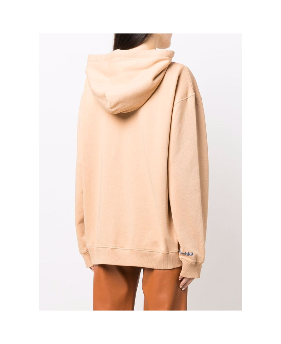 Nanushka Organic Cotton Hoodie In Nude
